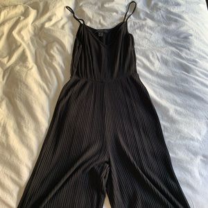 Black cotton jumpsuit